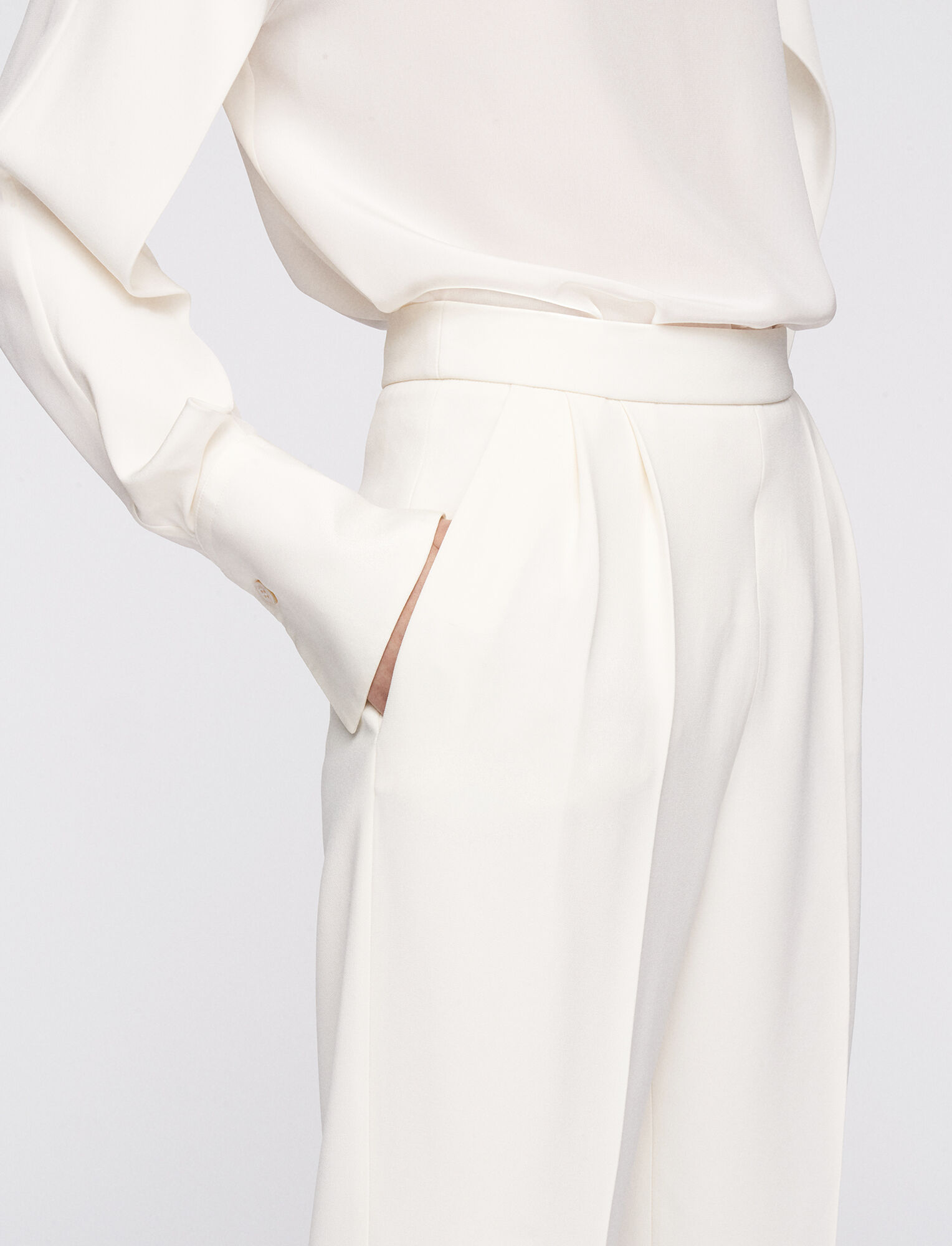 Joseph, Comfort Cady Thea Trousers, in Ivory